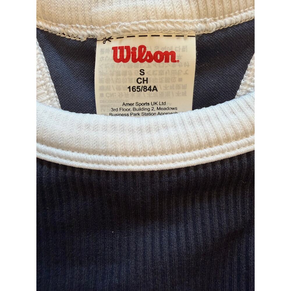 Wilson On The Daily Brami Crop Tank Top Navy White Women's Size Small - Picture 4 of 4